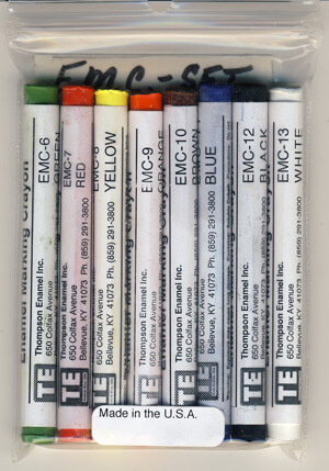 Marking Crayons For Enamel – Thompson Enamel